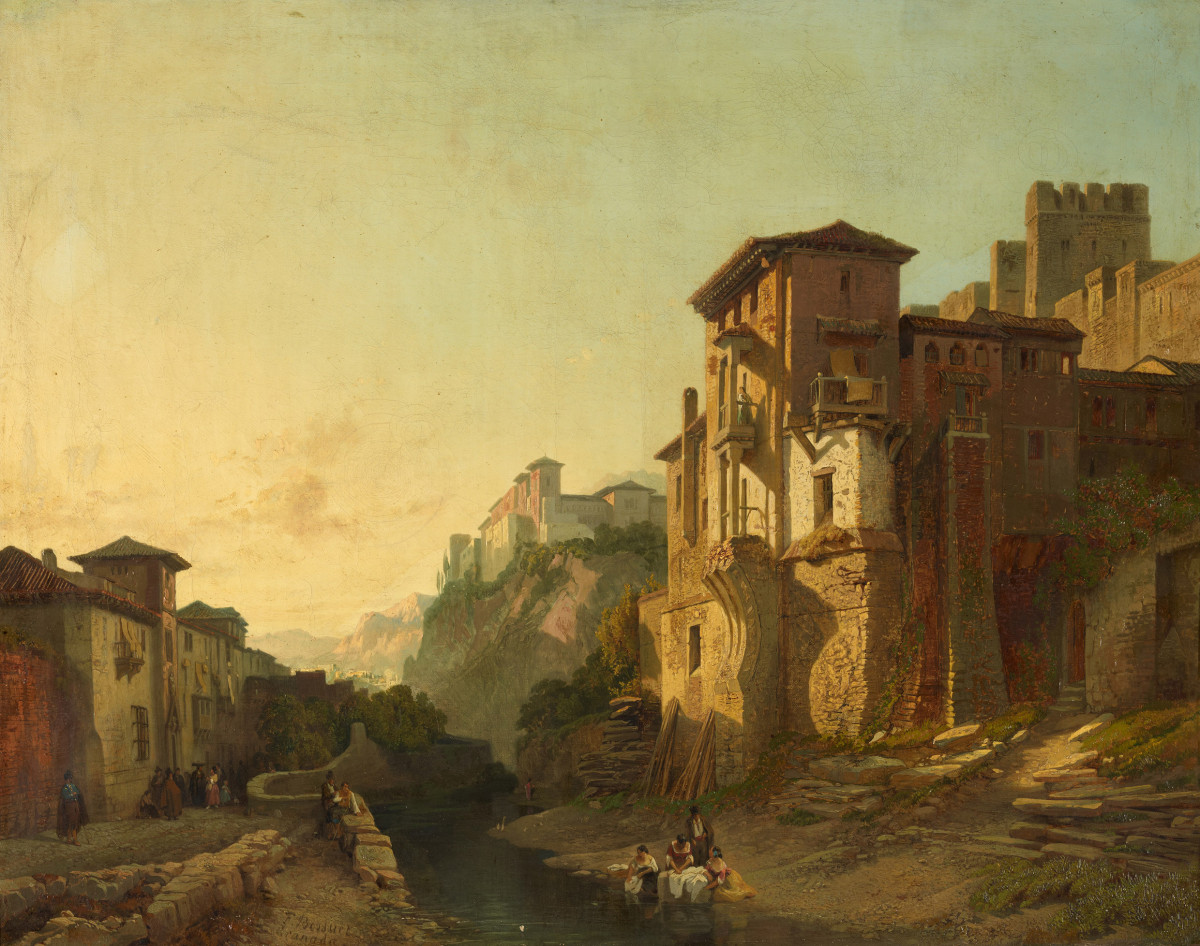 Vor den Mauern der Alhambra