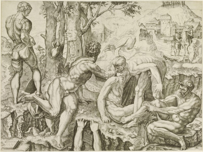 Die Kletterer nach Michelangelo