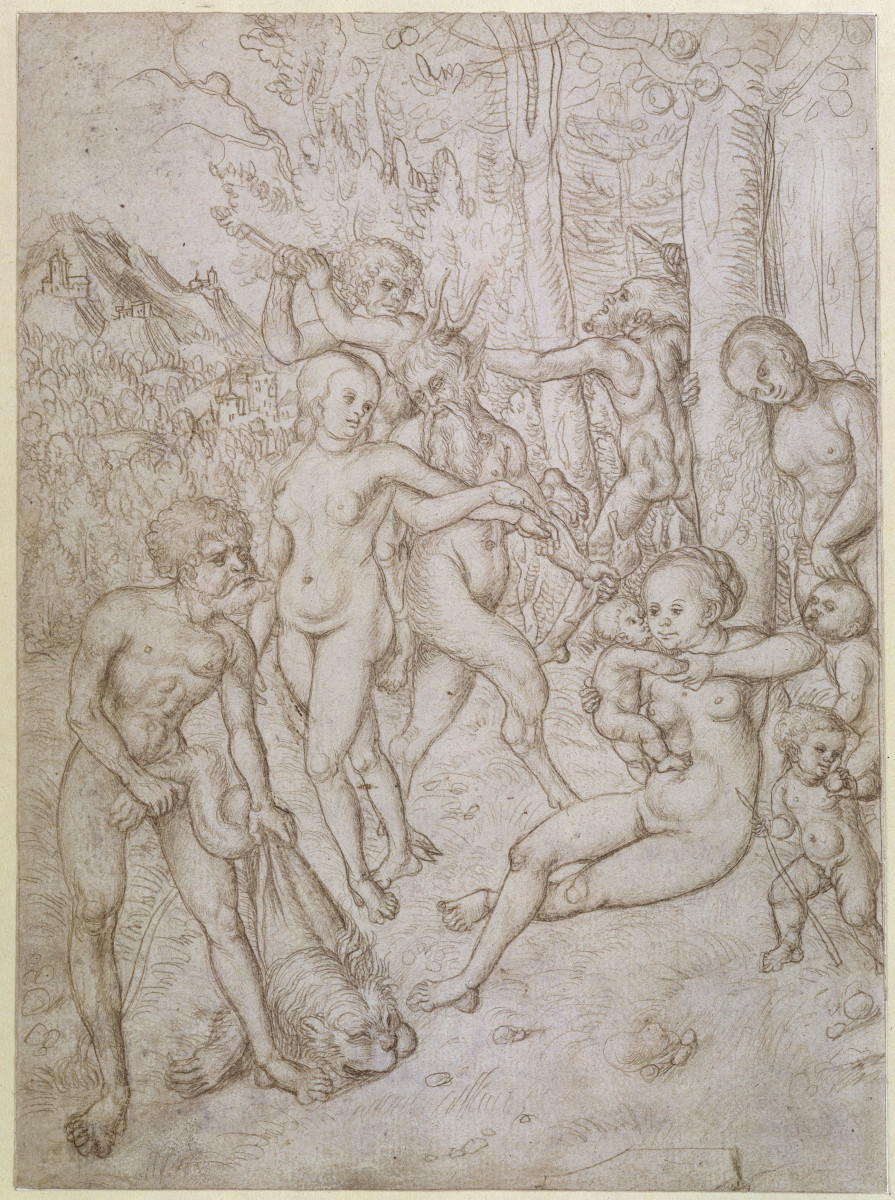 Satyr, Nymphen und Herkules