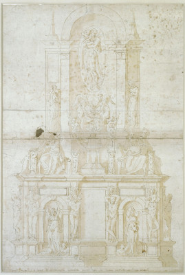 Kopie des Entwurfs für das Grabmal Julius II. von Michelangelo