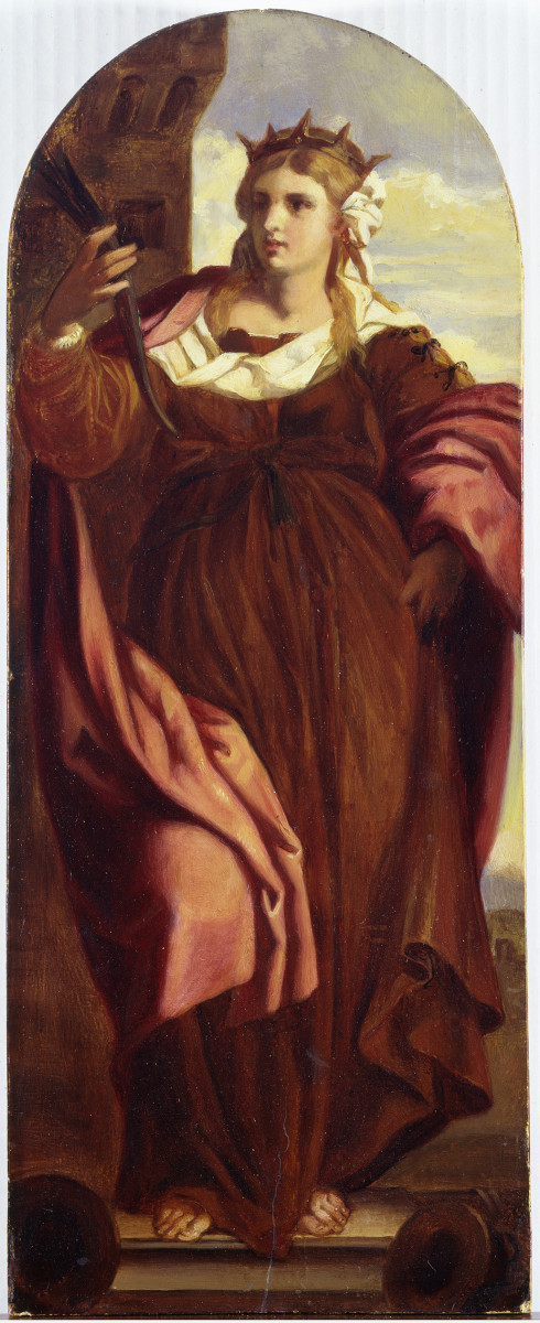 Heilige Barbara (nach Palma il Vecchio)