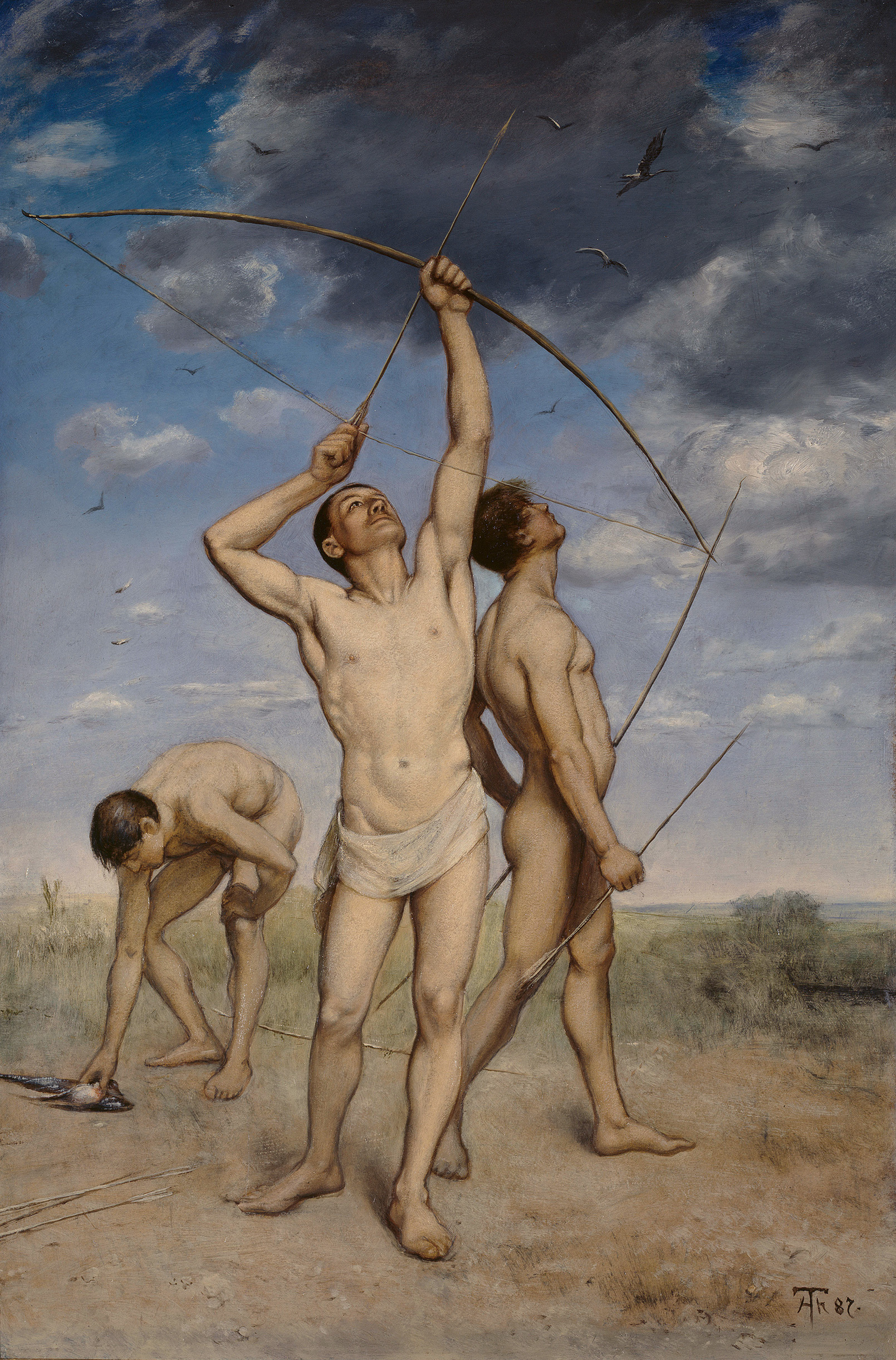 Picture of Hans Thoma in 1887 Hans Thoma - Bogenschutzen 