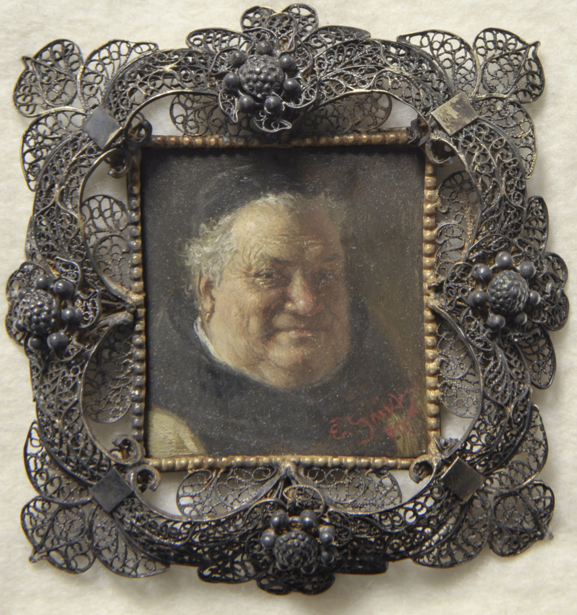 Klosterbruder. Miniatur aus der Sammlung Loewe