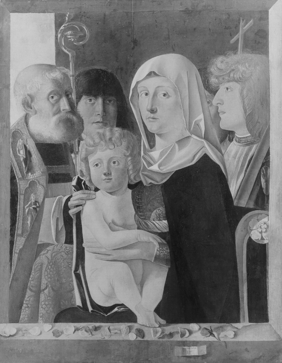Maria mit dem Kind und vier Heiligen
