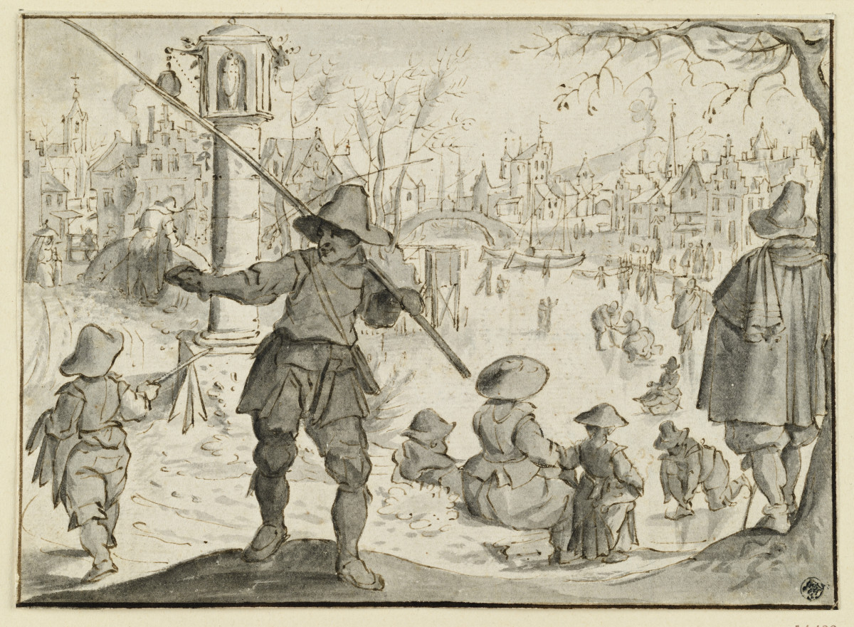 Der Winter (Die Monate Dezember und Januar), aus einer sechsteiligen Folge der zwölf Monate